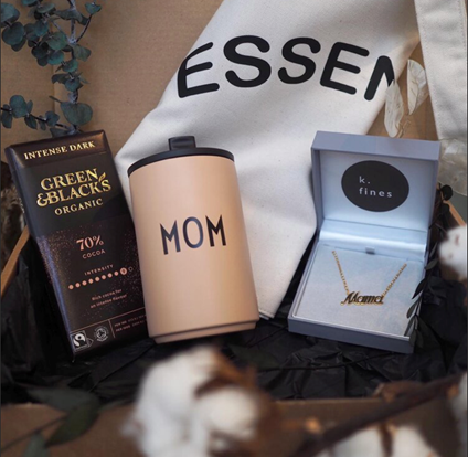 Gorgeous #MothersDay boxes from K.Fines Jewellery <a href="/cornhillquarter/">Cornhill Quarter</a> 

Including their 'Mama' necklace, MOM travel coffee cup, Green &amp; Blacks Chocolate &amp; a fresh bunch of Eucalyptus #ShopLocal #ShopLincoln buff.ly/3t7MVqp
