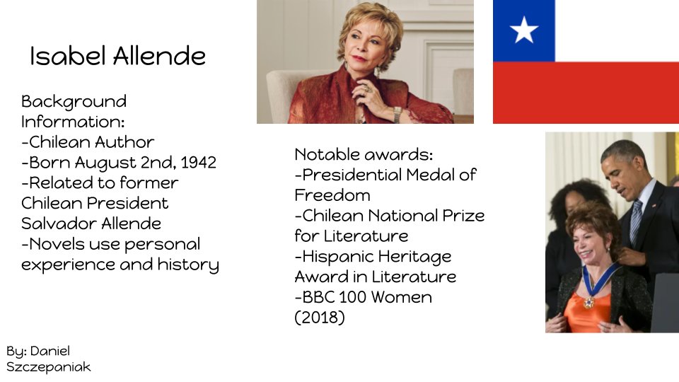 SHS_LasFallas's tweet photo. Our next notable woman for Women's History Month is Isabel Allende! 🇨🇱 @isabelallende #WomensHistoryMonth @BPowell_BCPS https://t.co/D5T0cVSIsA