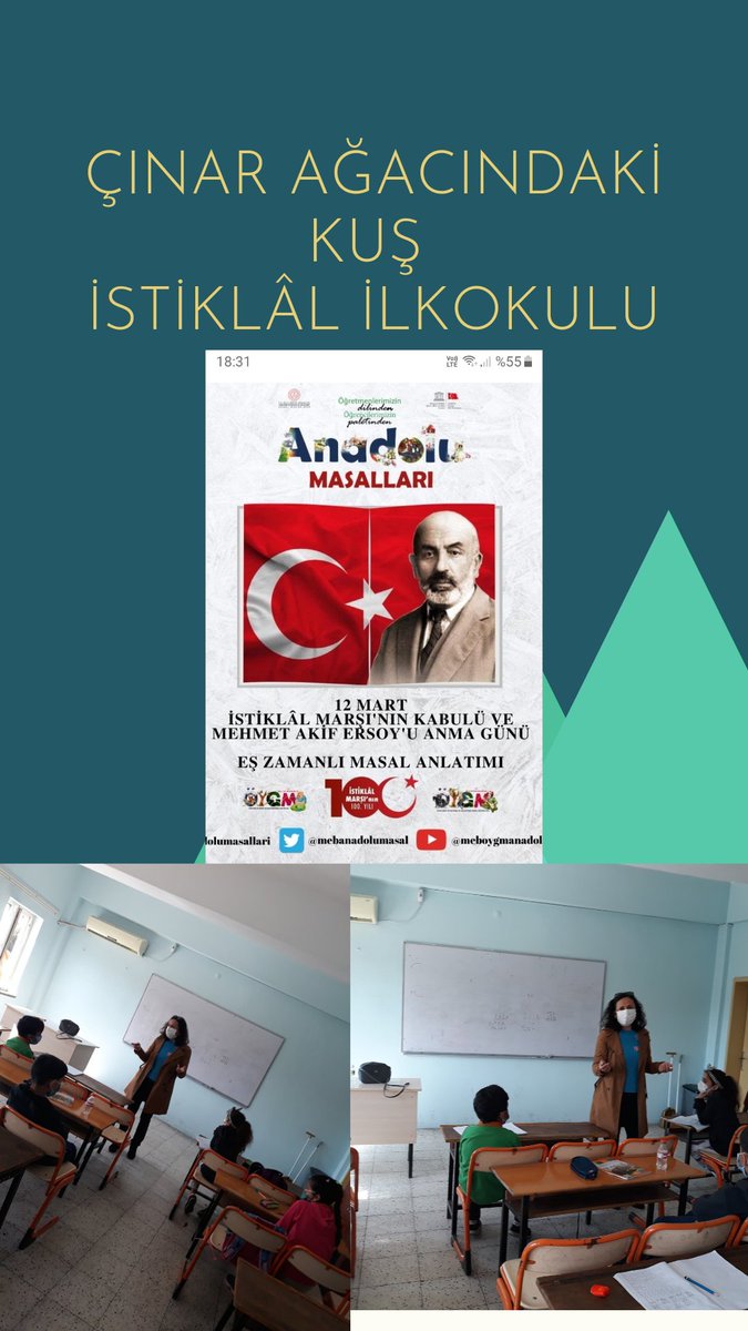 Gulseminnkaraca's tweet photo. 12MART İSTİKLÂL MARŞININ KABULÜ VE MEHMET AKİF ERSOY'U ANMA GÜNÜ 
EŞ ZAMANLI MASAL ANLATIMI  
@mersin_istiklal 
@AkdenizilceMem https://t.co/joMoYeCFh4