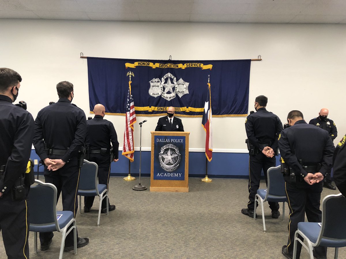 DallasPD's tweet image. Major Alanis opens the graduation ceremony and Pastor Butler gives the invocation. The command staff is also in attendance. @DPDChiefGarcia #Class373