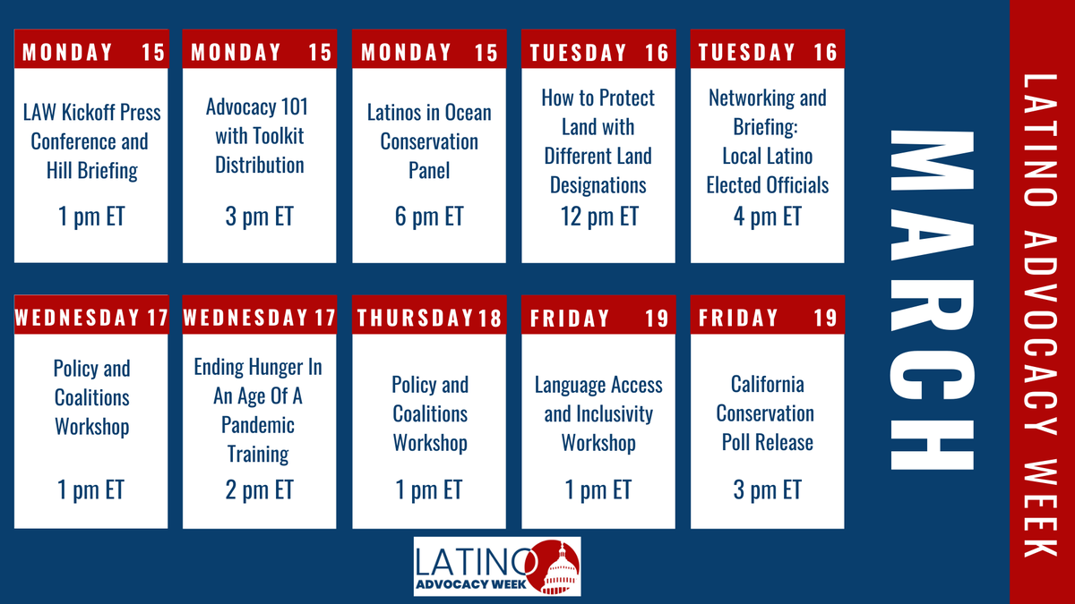 HispanicAccess's tweet photo. #LatinoAdvocacyWeek starts Monday! Don't miss out on an exciting week of virtual workshops and webinars that looks to support Latinos becoming #advocates for themselves and their communities. Register for an event here: https://t.co/5rSxUTVStI https://t.co/YZAE74Gy3t