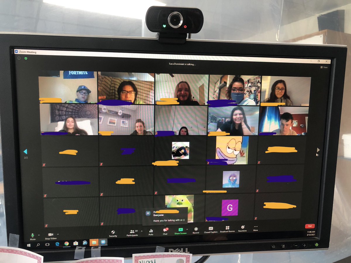 DOminiakSCIENCE's tweet photo. A pandemic can’t stop us from having the amazing Jorian do his teach in with our #collsmedphys class plus @holliehirsh brought her kiddos this year to join too!!! ❤️ @galaeiphilly #collsedu https://t.co/R10YcjNTm6