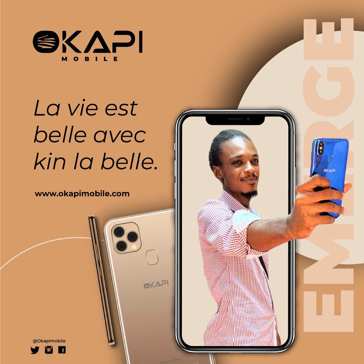 OkapiMobile's tweet photo. La vie est belle avec Kin La Belle. Merci @mbfilms243 
#OkapiNaBiso #TchomboNaBiso #OkapiSmartphone #NewSmartphone #Kinshasa #Congo 🇨🇩 https://t.co/eEuSjYysKw