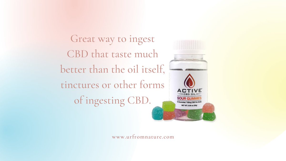 urfromnature's tweet photo. Have you tried these Sour Gummies?
Ask for a discount in a comment 👌 😍 
Buy now https://t.co/ohV3OtV8Fl

#cbdgummies #sourgummy #anxiety #gummies #sourflavor #taste #wellsleep #stress #wellbeing #recommend #healthy #staycalm #activecbdoil #discovercbd https://t.co/BRoay6RwF4