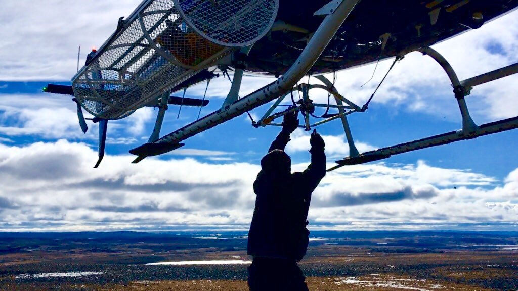IchnoMelnyk's tweet photo. My first geology gig: gold exploration in the Canadian Arctic #FieldworkFriday https://t.co/1CX2CKSsrn