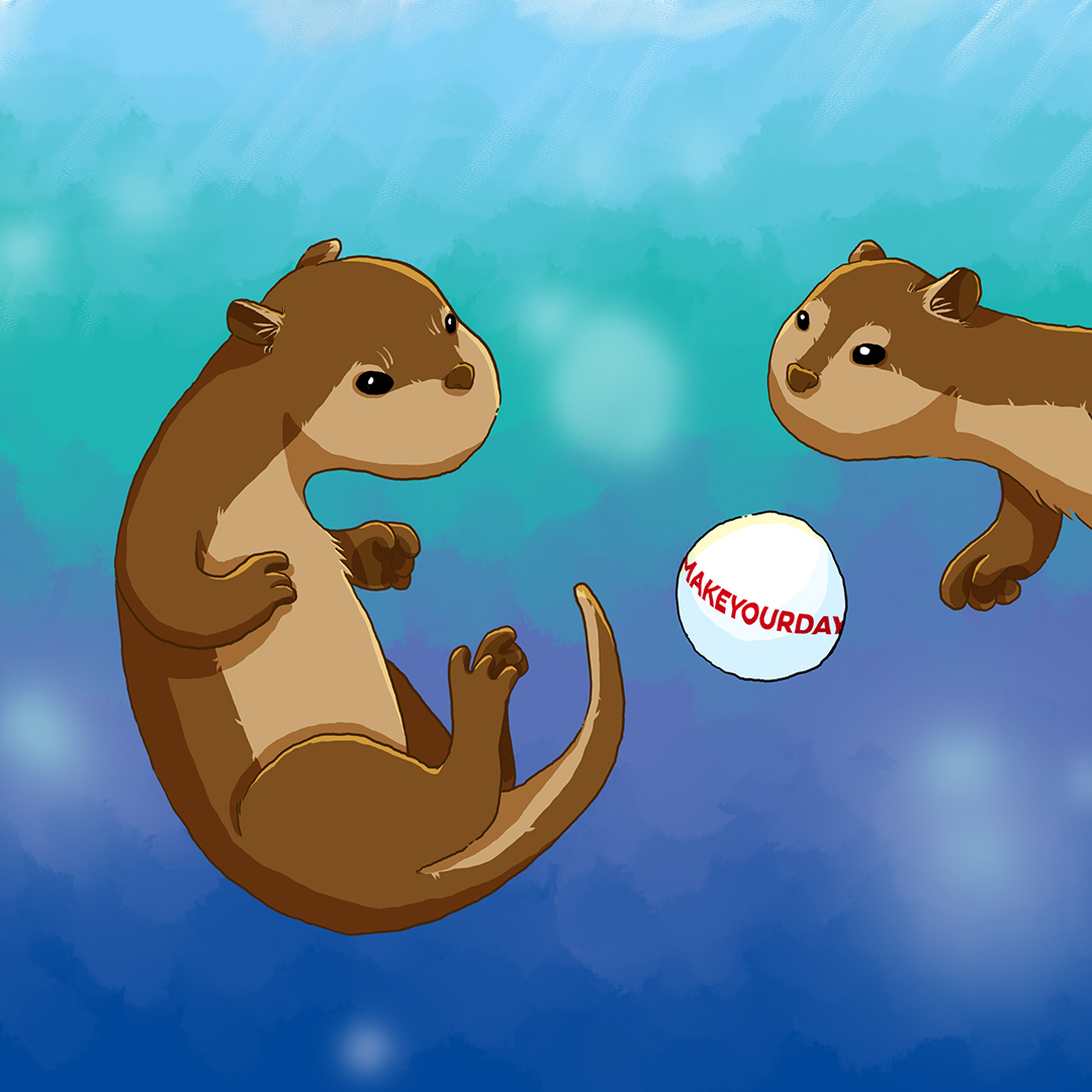 There's no Otter like you.

#otter #illustration #swimming #schwimmen #animal #tiere