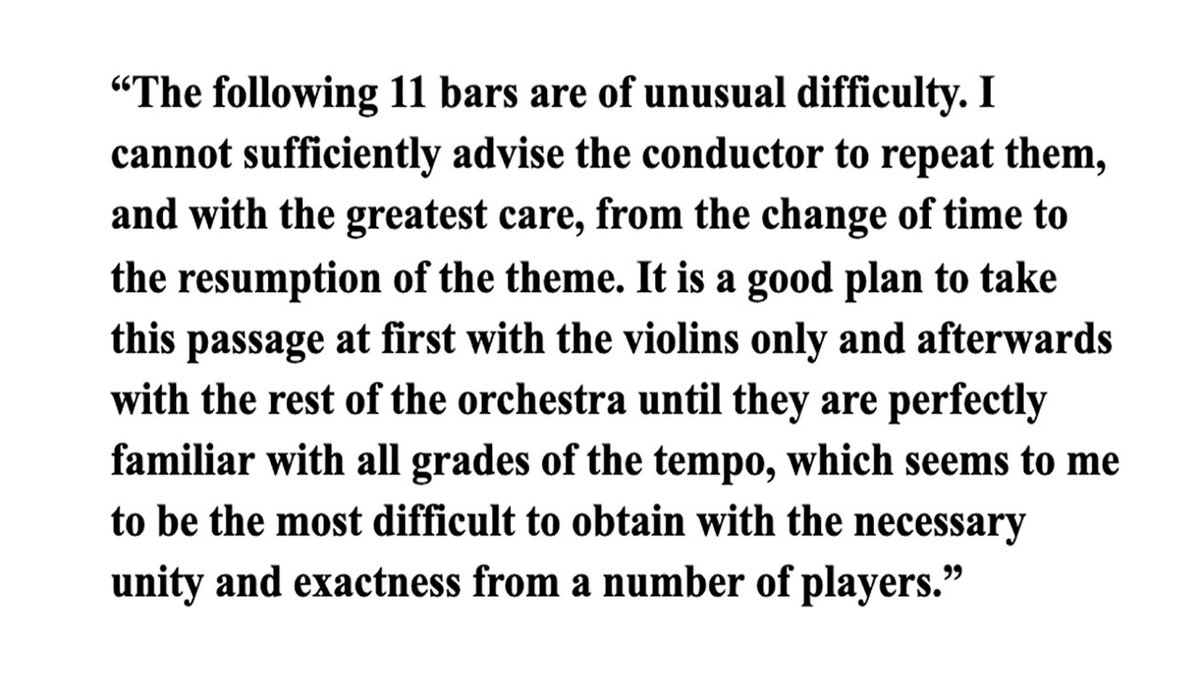 One of the many ways in which #Berlioz broke the mold was by including copious notes to the musicians that extended beyond the proper way perform his music to pre-emptive instructions on how to REHEARSE it. The attached note is on the 2nd(!) page of the Symphonie Fantastique: