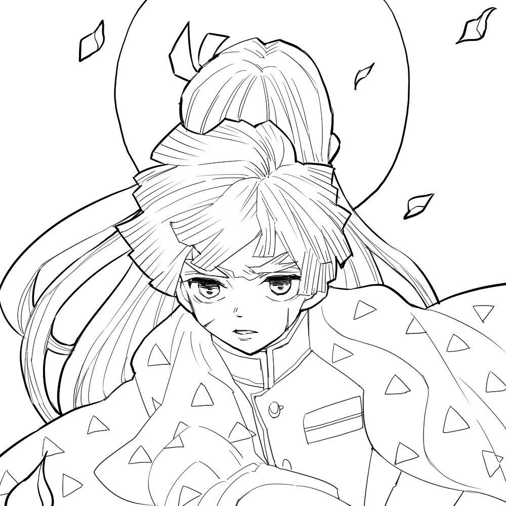 線画まで 