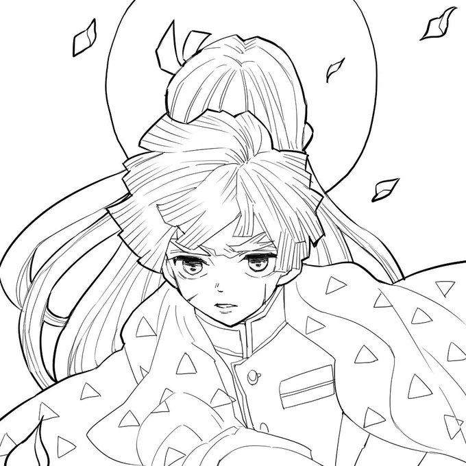 線画まで 