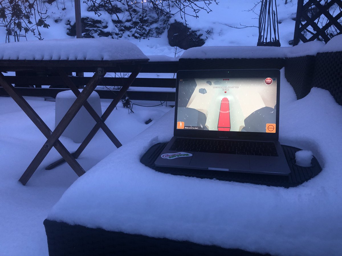 RehabooGame's tweet photo. Our CEO @pvgreen doing his daily #ewmotework exercise outdoors w/ #RehabooActive Online. Note the last pic @Ice_Rd_Truckers inspired shoulder #ExerciseGame - the edition used in Singapore ๐ธ๐ฌ #TTSH project โ๏ธโ๏ธ https://t.co/wdMchvKoIZ