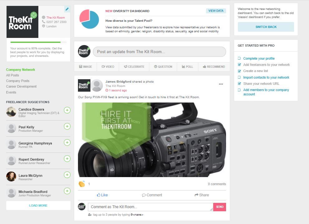 tvtalentmanager's tweet photo. Launching next week - the #TMHub - a new dedicated social feed for TV and creative freelancers to share, connect, develop & promote. https://t.co/ctvoe8ZP0o