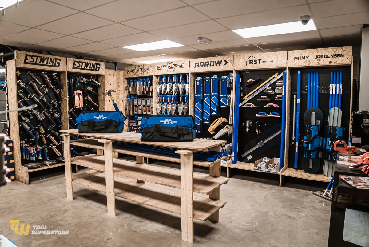 TWWholesaleLTD's tweet photo. Summer, we are ready for you... 👌

#Estwing hammers and axes, #Marshalltown trowels and Brickies tools, #ProSkim #plastering spatulas, Concrete gliders and much more.

We're open 'til 5pm tomorrow - Just remember your mask! 😷

@rollinsgroup https://t.co/Cnt7YPCwBj