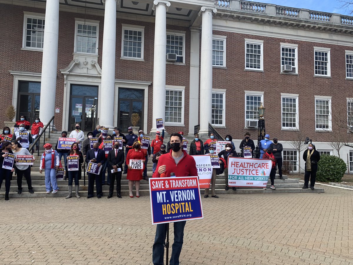 nynurses's tweet photo. #Westchester County Leg @davidjtubiolo asks “Is this still a pandemic? In times of need,  we need everyone to be united to save lives!” #HealthcareJusticeSavesLives #SaveMVH https://t.co/jWAmMpKLyW