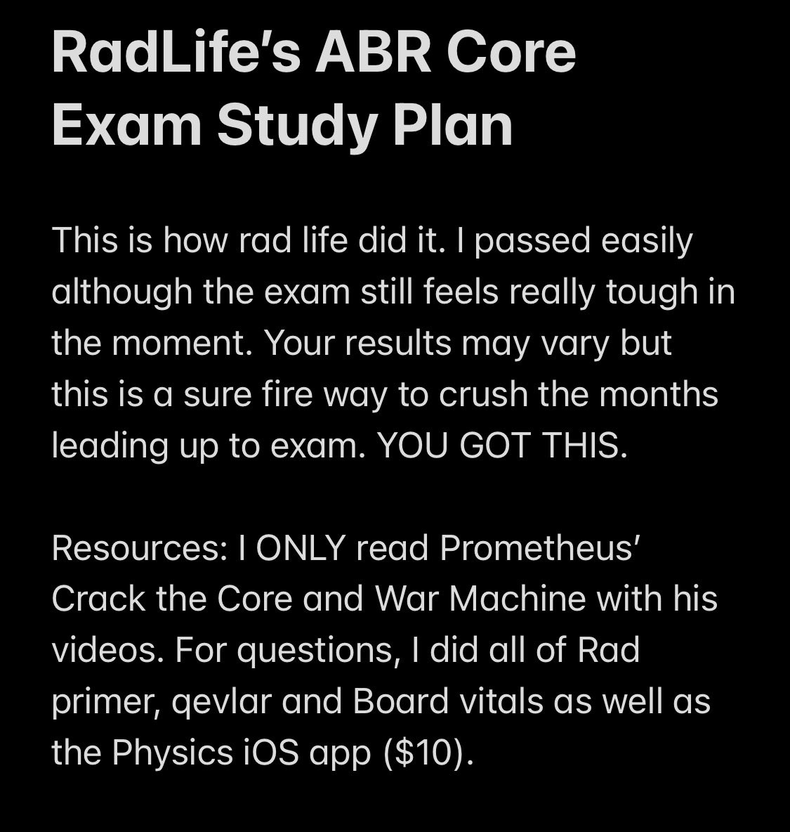 RadLifeTV's tweet image. 1/3 OFFICIALLY OFFICIAL RADLIFE ABR CORE EXAM STUDY GUIDE. You will pass if you follow this 4 month process but maybe extend it to 5-6 months cause it’s dense. @PrometheusLion @ABR_Radiology #radiology #radres #resident #residency #medicine #radiologist