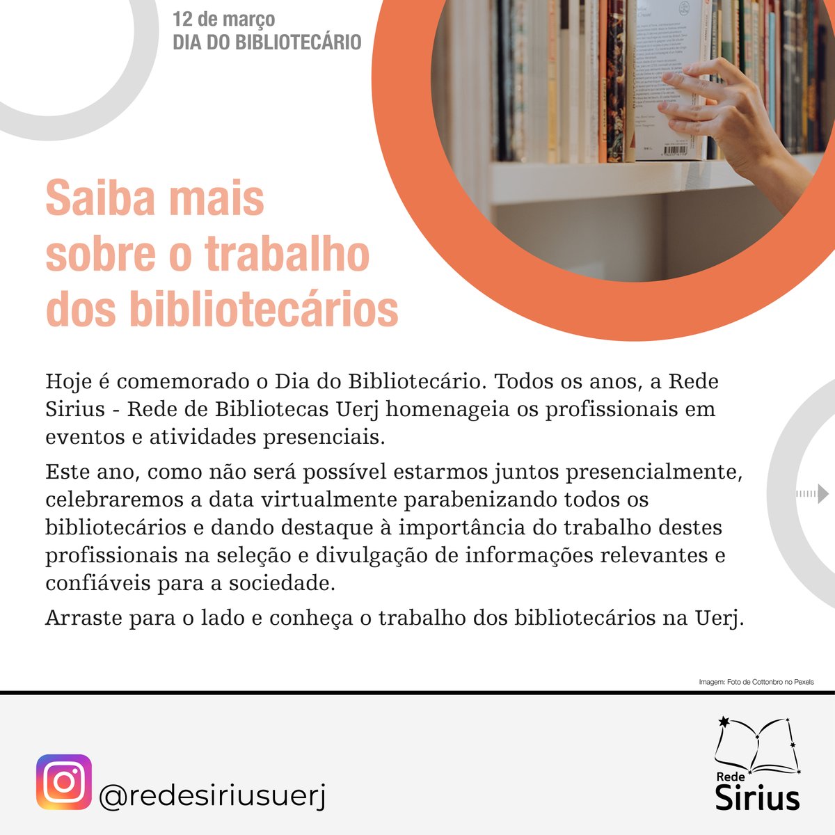 rsirius's tweet photo. 12 de março. Dia do Bibliotecário.
#RedeSirius #BibliotecasUerj https://t.co/SqUA1BVUcy