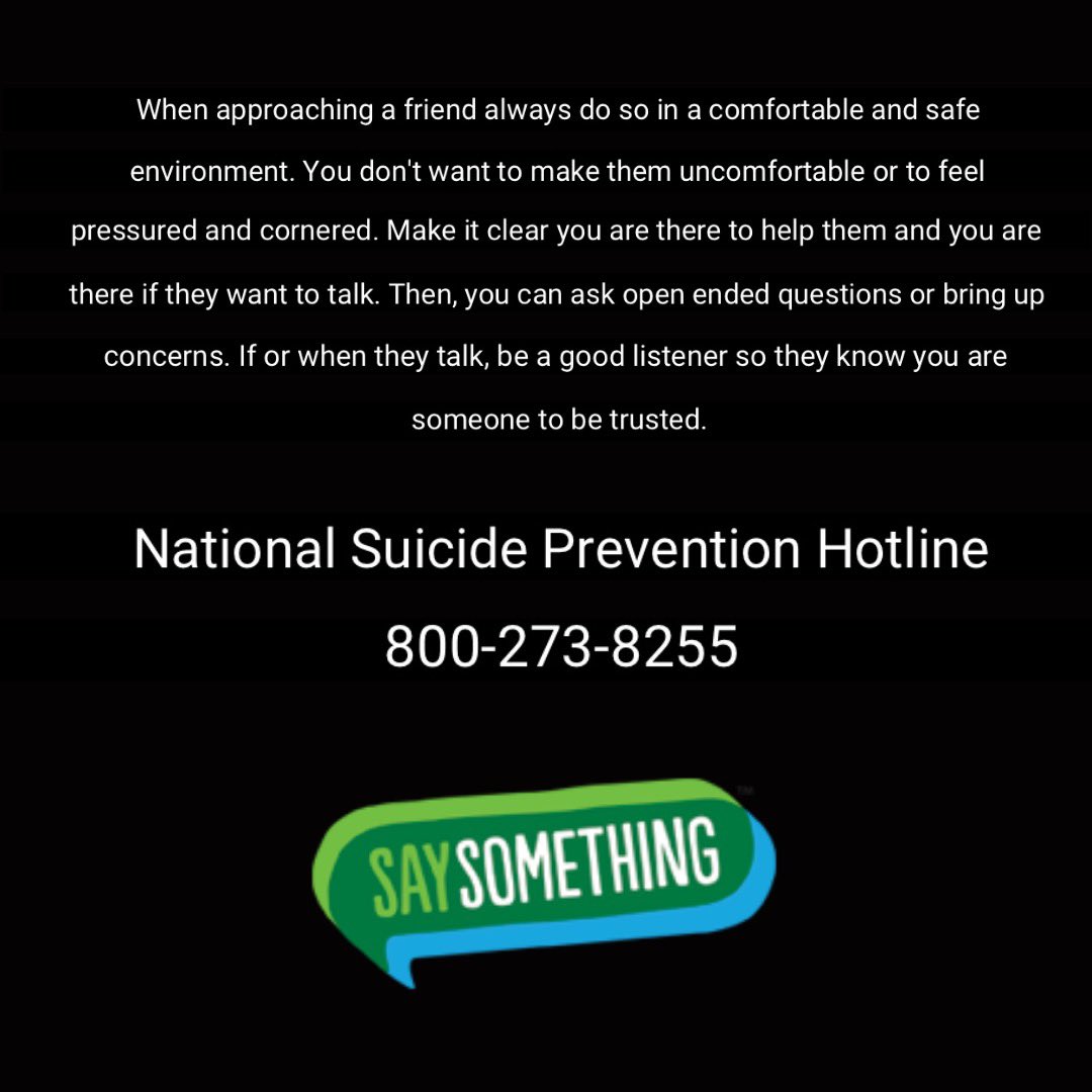 ehs_savepromise's tweet photo. Ever been concerned about a friend, but didn’t know how to ask them about it? Check out our guide on how to approach others about their mental health! #saysomething #saysomethingweek https://t.co/yY8qHzYknv