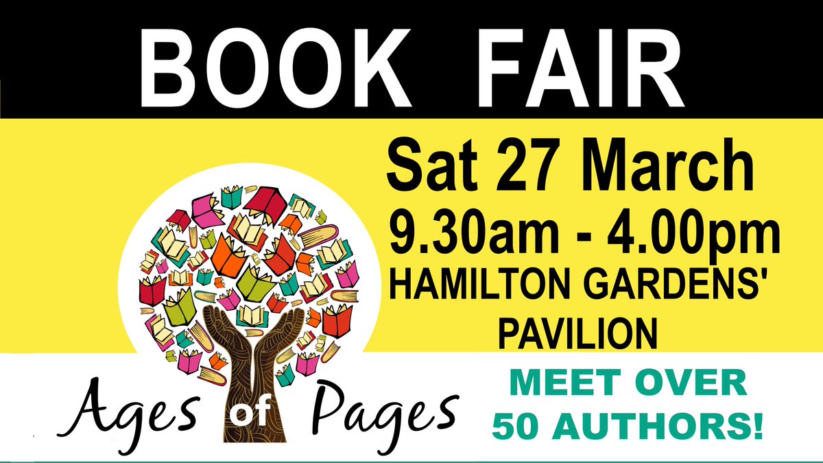 Will you be in Hamilton NZ on 27 March? Meet over 50 authors! Books for all ages! FREE ENTRY! #bookfair #freeentry #bookevent #booksigning #readerevent #authorevent #dontmissit #seeyouthere #hamiltongardens #hamiltonnz #authorlife #authoring #agesofpages