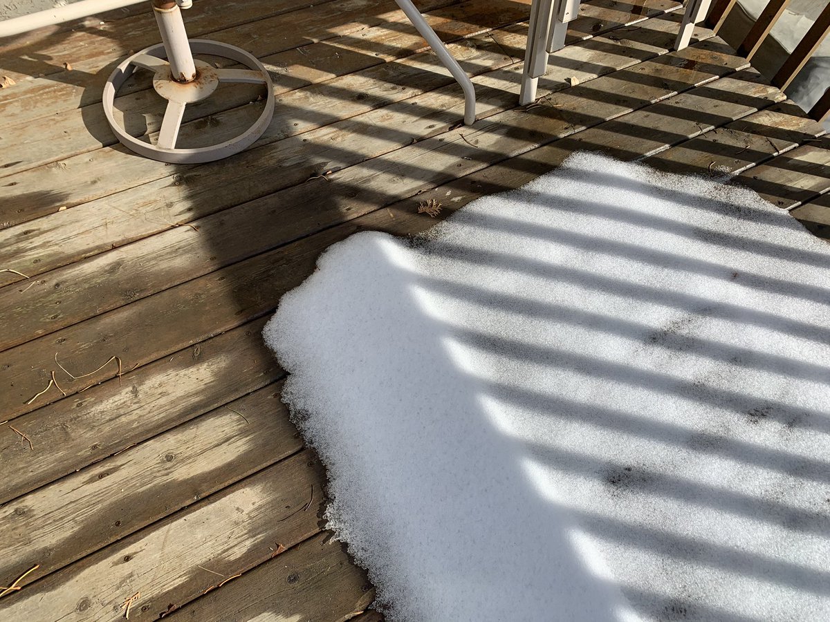 KRybchynski's tweet photo. The sun v the shade.  Crazy(yes I know my deck is in dire need of stain) https://t.co/6zqJvtdJDE