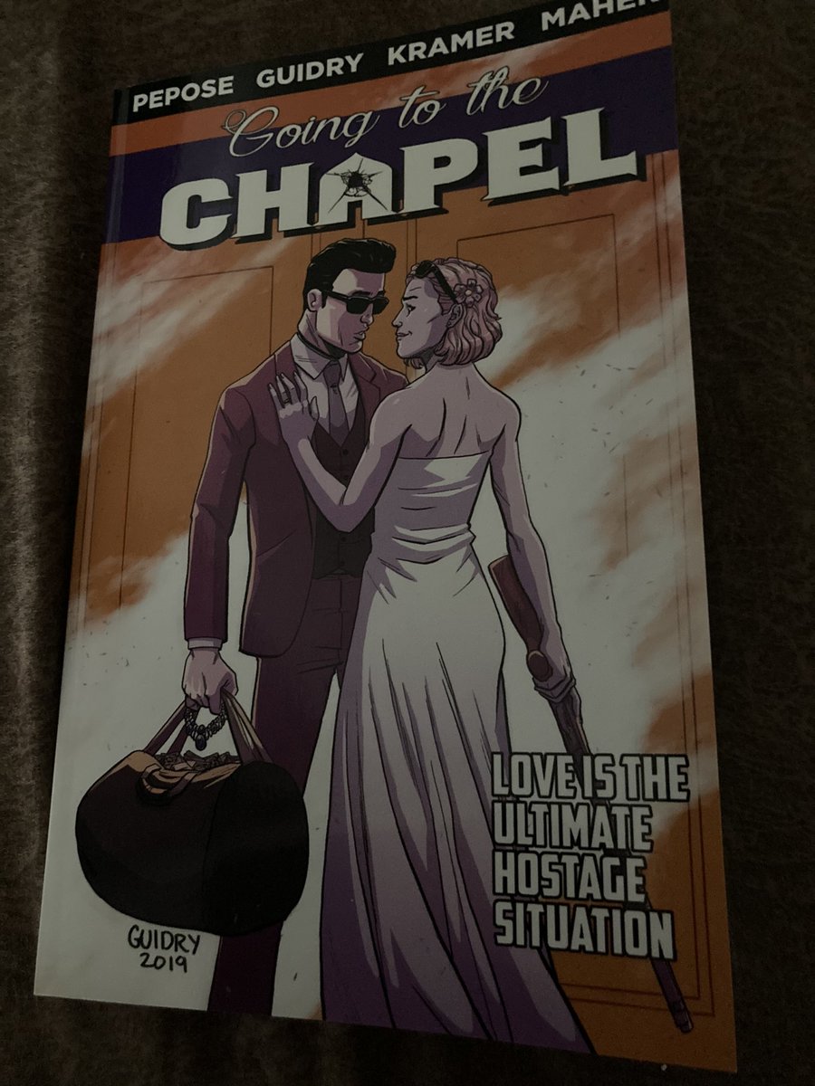 Tightly paced and always comedic, @Peposed’s #GoingtotheChapel is an unforgettable romp and a heist at a wedding. What starts as action quickly turns into a touching romance. So glad I got the physical on this one. Look for the @0utsidethe  episode with David Pepose next week!