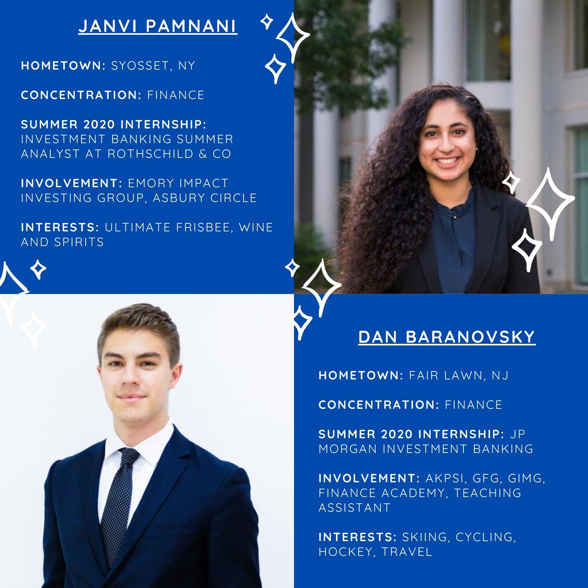gbsbbacmc's tweet photo. This week we're spotlighting our coaches Janvi and Dan! 👏 https://t.co/apSlQT8xMe