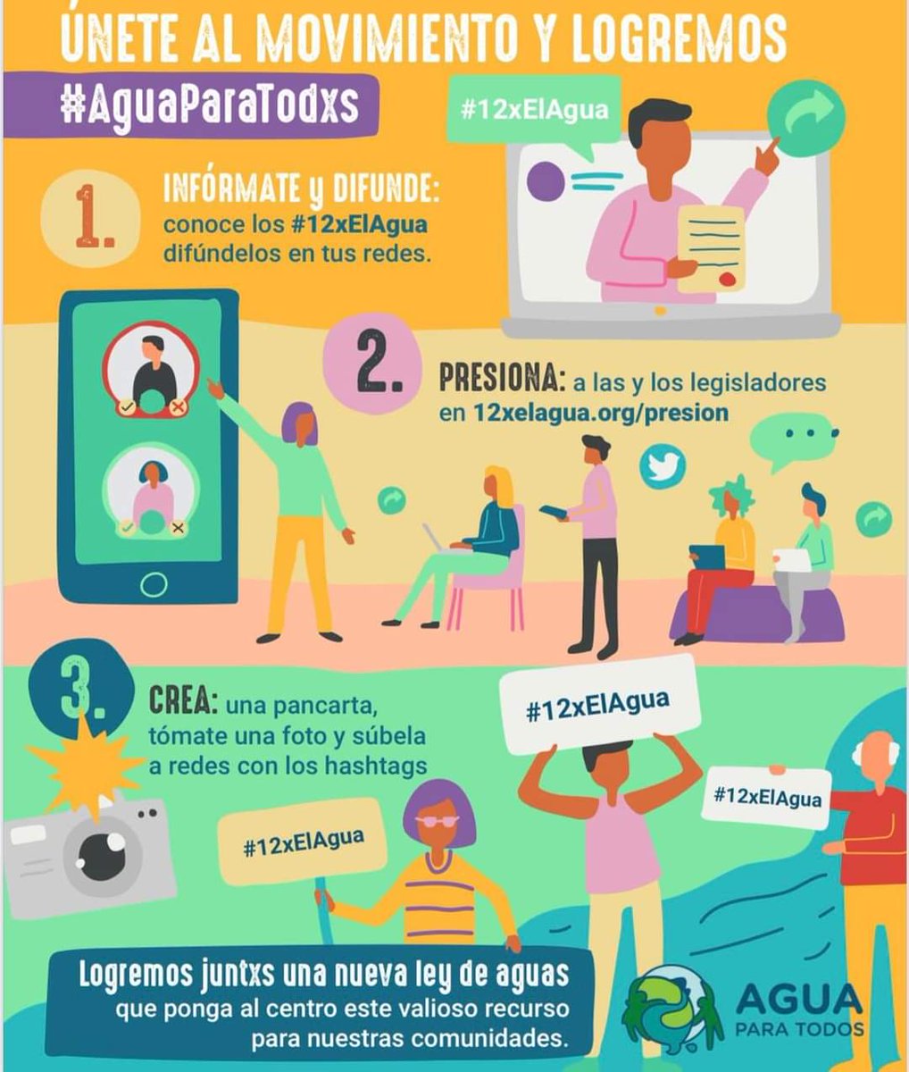 AguaParaTodxsMX's tweet photo. ¡Invita a tus amigxs! 
Vamos todxs por la defensa del agua! Participa en la campaña por una #NuevaLeyDeAguasYa ayúdanos a hacer valer las 200,000 firmas ciudadanas que avalan los #12xelagua https://t.co/GdbAsRmVCc