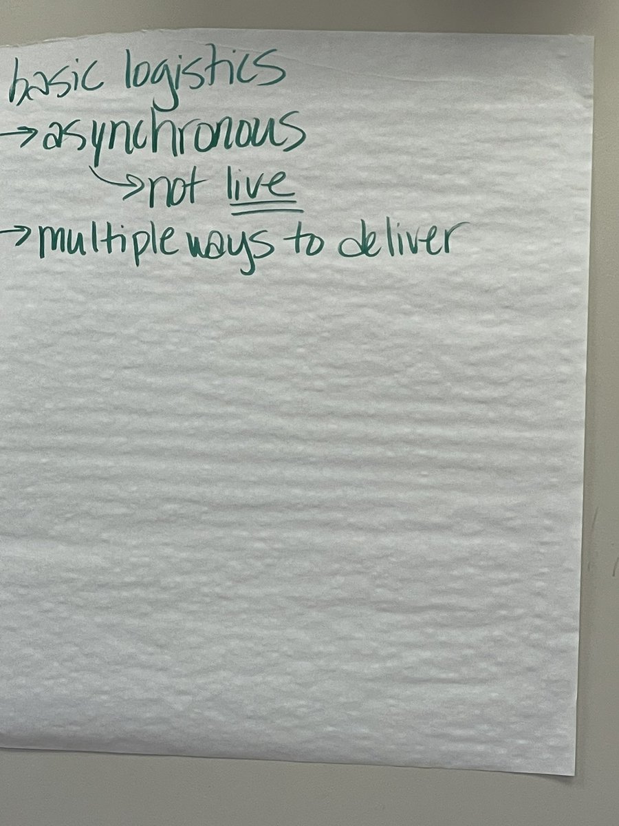One year ago today, several educators packed into a room to plan for the unknown in GPPSS. I can recognize that “asynchronous” wasn’t an everyday word, so “not live” was written down to for explanation. One year later, and that moment is still frozen in time.