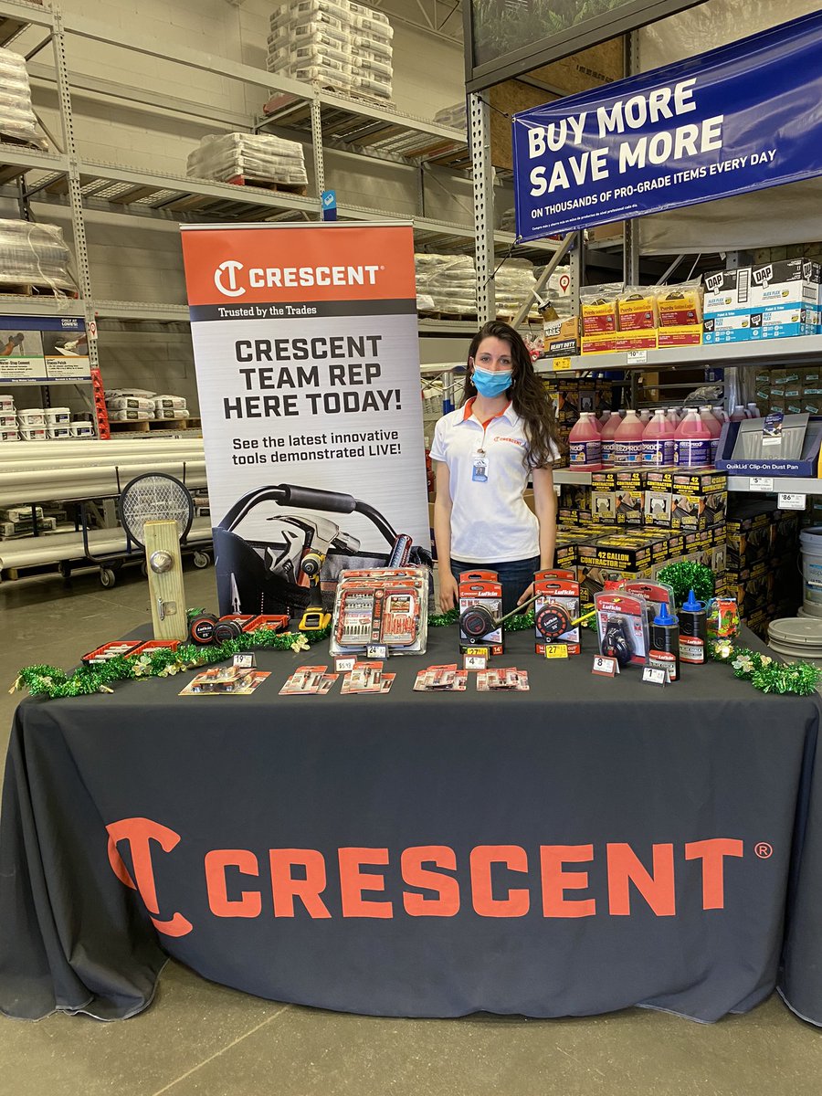 LucindaRinzel's tweet photo. Checked out one of our local #demodays for #crescenttools! So many great products to try at @Lowes! https://t.co/Kesjj4rXle