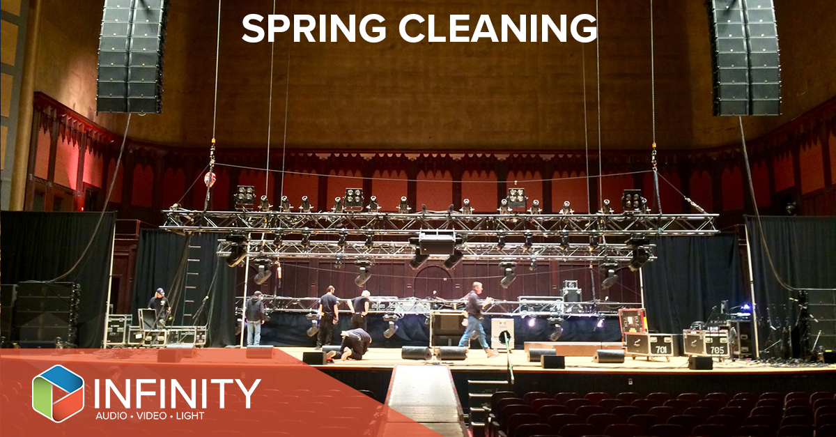 InfinitySoundTX's tweet photo. SPRING CLEANING TIPS to keep your performance space running safely and smoothly.

https://t.co/GK6Yt6ku4q https://t.co/ANuC1wwJaK