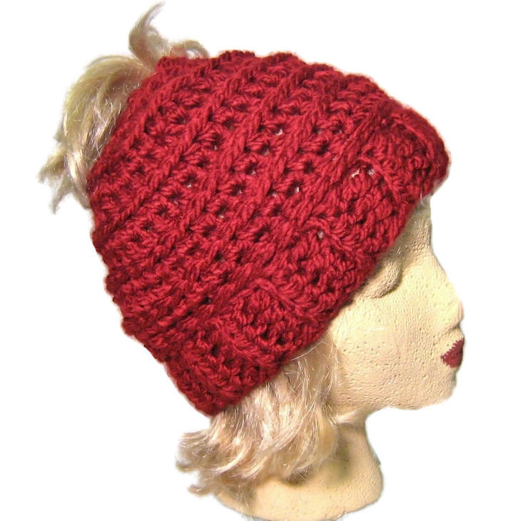 crochetaholic's tweet photo. Messy Bun Beanie, Messy Bun Hat, ,Winter Hat, Cherry Red, Womens Accessories, https://t.co/MczVinh2pA #SUNCREATIONSEMPORIUM #machineknitbeanie #earsavers #wholesalebuttons #Bumpybeanie #messybunbeanie #handmadecrochet #Winterhat #Etsyseller #ReadyToShip https://t.co/AUkWhDwy3f