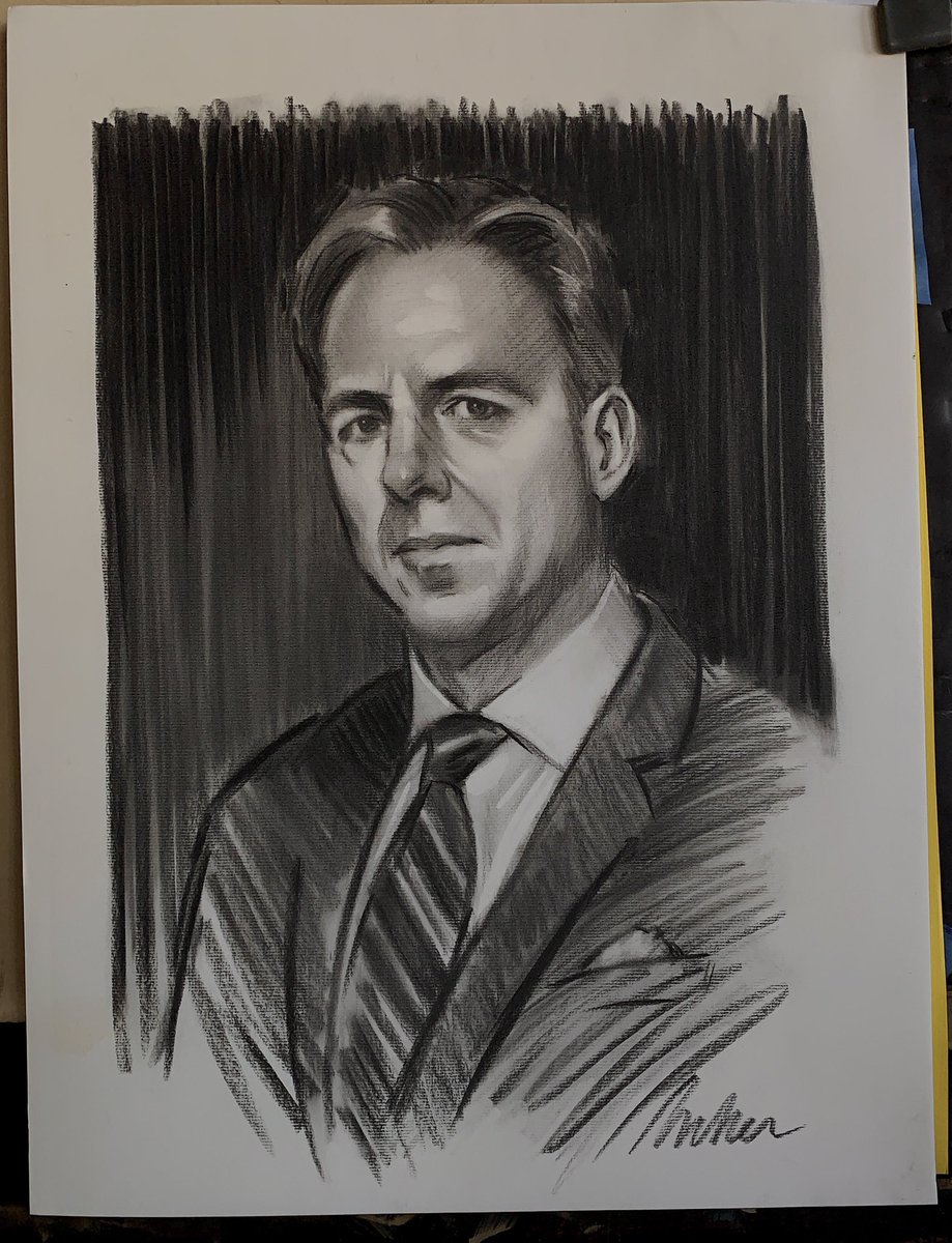 PaulBark401's tweet photo. @jaketapper I am a big admirer of your journalism and professionalism.  Did this portrait of you while listening to The Lead. It’s yours if you want it. I give most of my work away. Trying to reach Jim as well. Hope you’re doing well.  Paul https://t.co/j7FNZI8qYo