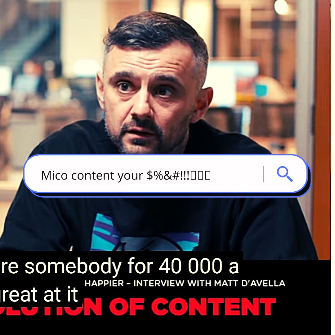 HumbleGiant82's tweet photo. If you want to truly blow on social media follow Gary Vee. 🤯😵🤯KO👊🏾

@garyvee @vaynermedia @vaynerspeakers

#microcontent #macrocontent #microinfluencer #smallbusiness #smallyoutuber #smallinfluencer #smallbusinessowner #b2b #socialmediamarketing #makemoves https://t.co/SXvJM8hTMm