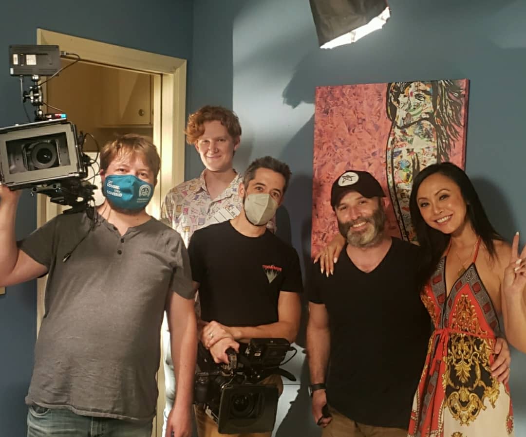 NCrystean's tweet photo. And that's a wrap on me for #BloodCoveredChocolate. Looking forward to being able to share our psychological thriller with you all once the movie is in the can. Stay tuned! 🎬
#setfamily #actress #makingmovies #cast #crew https://t.co/qvNuKpheUU