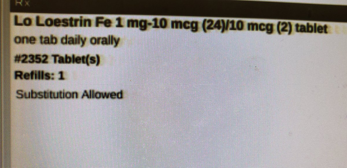 WafflesPharm's tweet photo. Whoa 13 years of birth control in one prescription.... go big or go home I guess
(Clarified with md supposed to be 1 month + 1 refill) 
Good grief https://t.co/rJRAqtd4yk