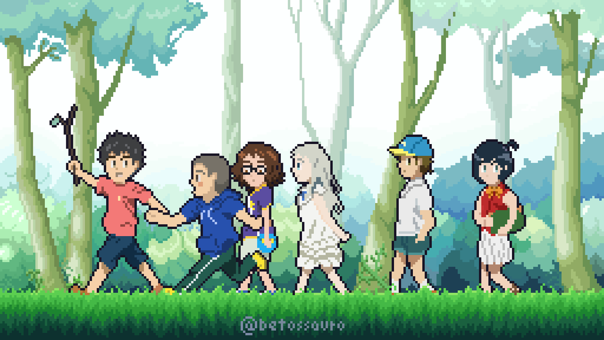 betossauro's tweet photo. @ricardojuchem Hey Ricardo, thanks for the #PixelFriday
My nickname is Beto and I'm also from Brazil. I started doing pixel art a month ago! Right now I prefer doing landscapes because I feel a little bit more confident, but I want to learn doing characters in the future :) https://t.co/lBbPyEKpte