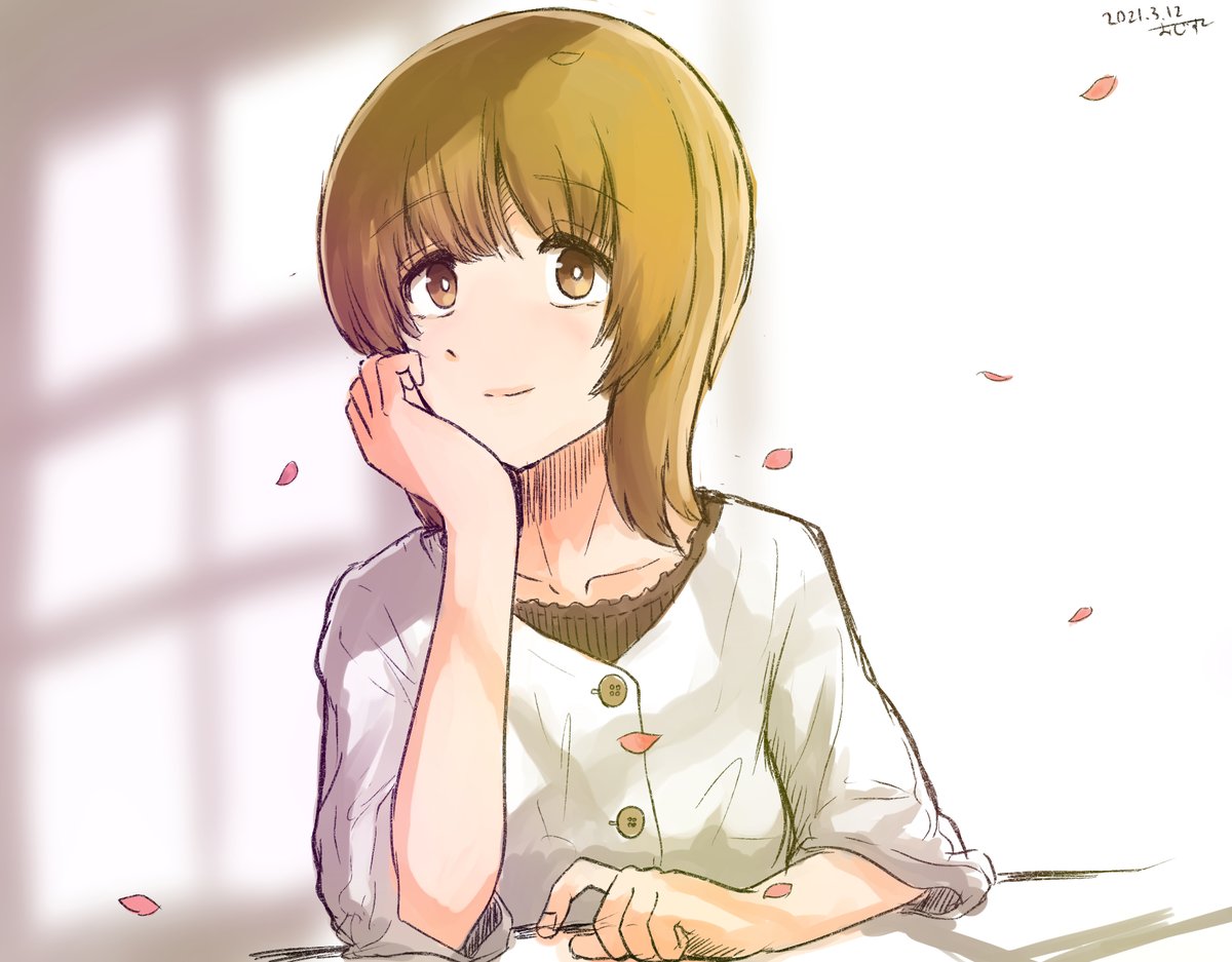 練習みぽり 頬杖をつくひとのポーズ模写 おじすこのイラスト 練習みぽり 頬杖をつくひとのポーズ模写 おじすこのイラスト