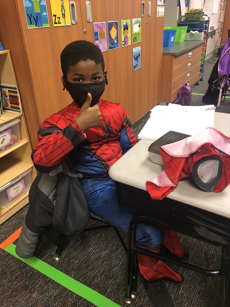 Super Heroes all over NFES today! #nfesSTRONG