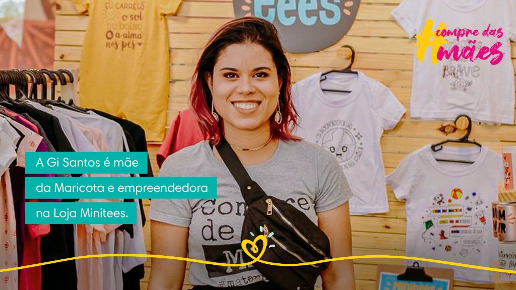 PampersBrasil's tweet photo. As peças criadas pela Gi Santos na Loja Minitees, abordam temas relacionados à desromantização da maternidade, paternidades e infância. Seu objetivo é dar voz e visibilidade às mães e crianças. Acesse para conhecer o trabalho: https://t.co/4eed95ql39. #CompreDasMaes #PGporElas https://t.co/kEK4NDV8cH
