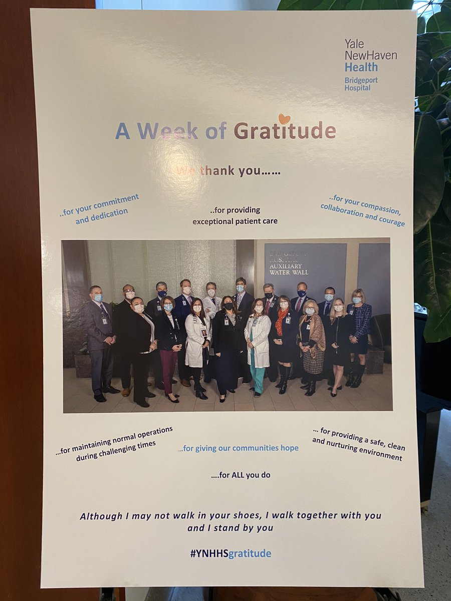 Gratitude abounds at Milford campus!!  We are so grateful for their unwavering spirit for caring for their community and each other.  <a href="/MKosturkoRN/">MaryEllen Hope Kosturko, DNP</a> #ynhhsgratitude <a href="/ena_enawill58/">Ena Williams</a> <a href="/BPTHOSP/">Bridgeport Hospital</a> <a href="/tweetAONL/">AONL</a> <a href="/CneBeth/">Beth Beckman, CNE</a> <a href="/anccofficial/">ANCC</a> <a href="/ANAPresident/">Jennifer Mensik Kennedy</a>