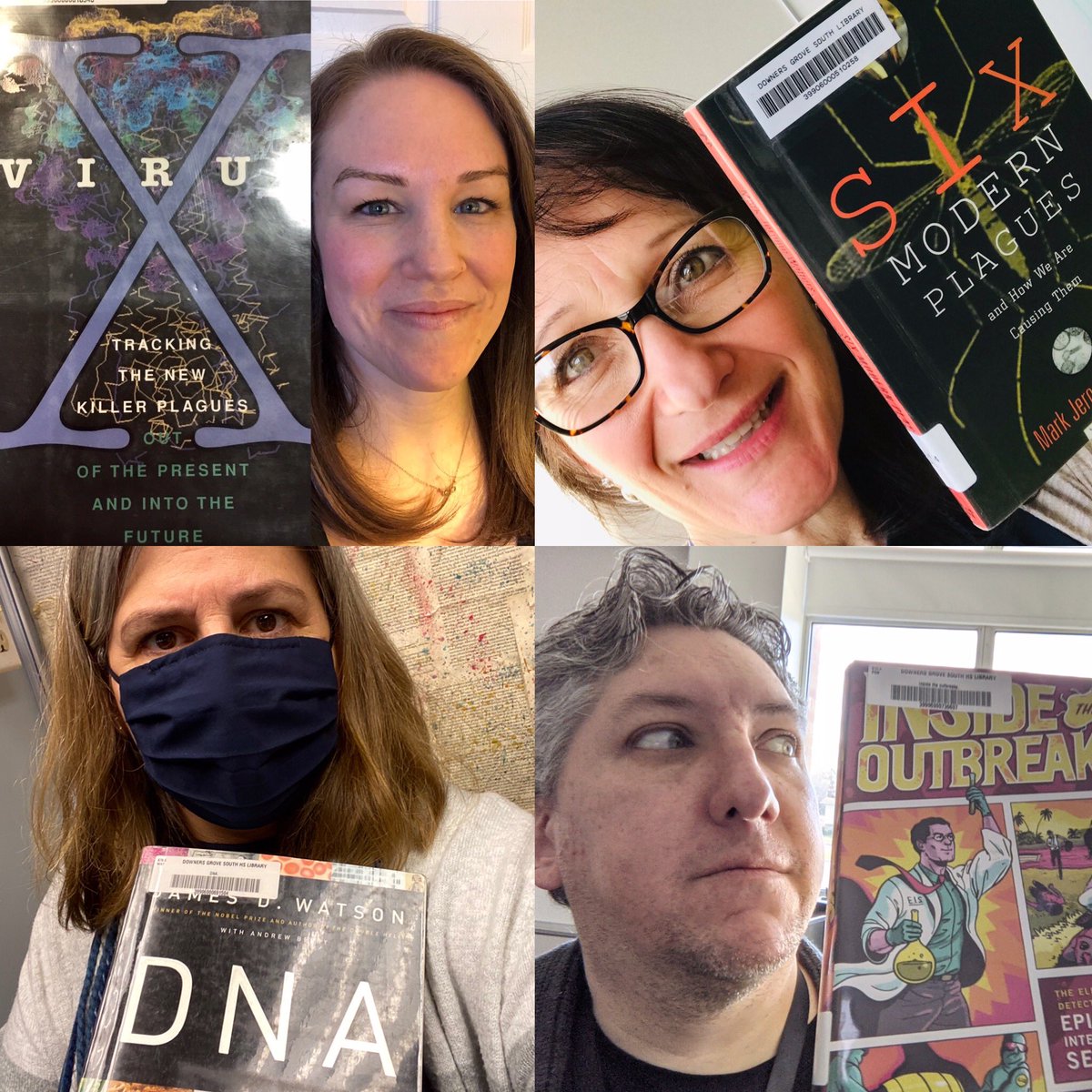 dgslibrary's tweet photo. It has been a year without having students in the library 📚. We’re grateful for science 🧬💉 and for daily life to start to return to normalcy. We miss seeing our students @dgslibrary #dsgpride #dgs_reads https://t.co/52bCqNBS2R