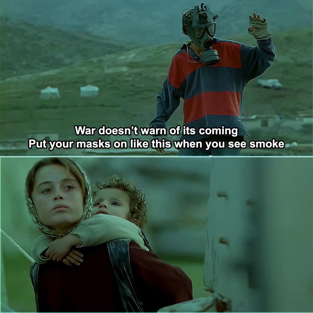 StrokesOnScreen's tweet photo. Bahman Ghobadi's TURTLES CAN FLY is one of the most heart-breaking movies you'll ever see.
We see the Iraq war unfold through the eyes of refugee children who navigate the crisis to best of their abilities, though some of them are unable to recover from the horrors of war. https://t.co/h0XX7hh62H
