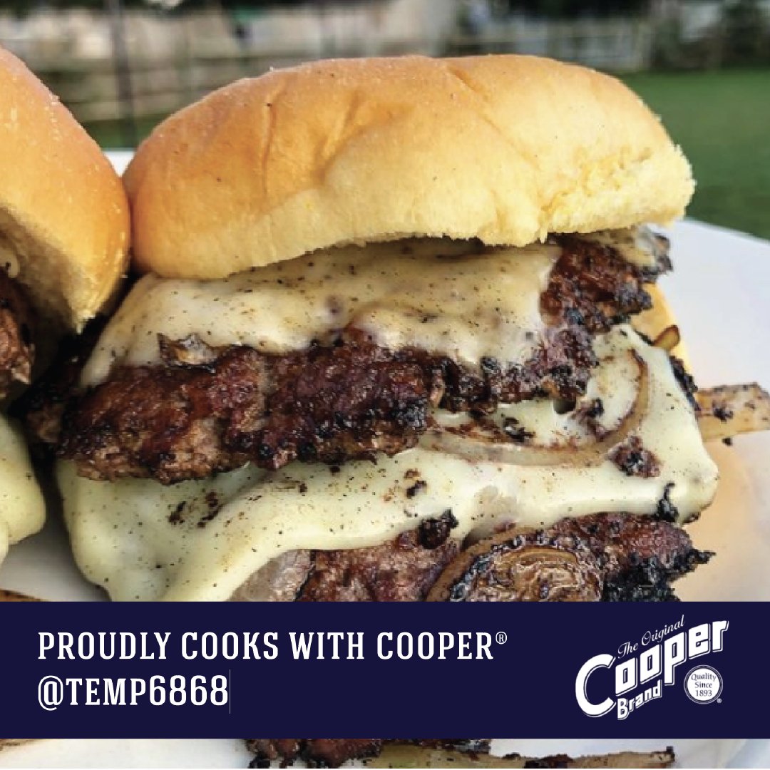 Today we are spotlighting one of our favorite creators who proudly cooks with Cooper® Cheese: <a href="/Temp6868/">Temp6868</a>  in Philadelphia, PA. Check out his delicious creations and give him some love! #CooperSharp #LookingSharp #cheeseburger #Cheesy #CookingWithCooper