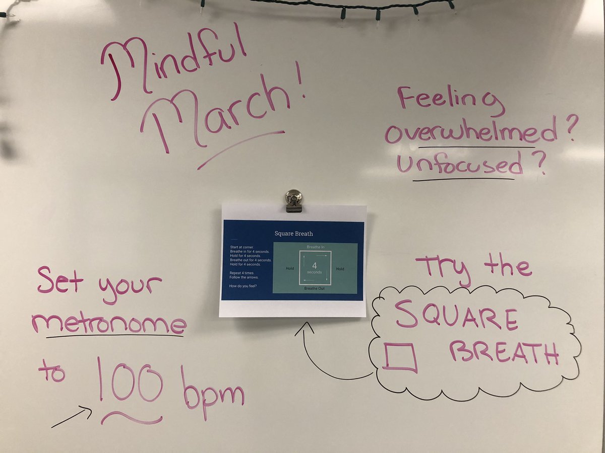 We musicians love to count to 4, so the square breath is perfect for us! Connecting mindful practices to musical concepts #MindfulMarch #mahwahconnects #SEL <a href="/RamapoRidgeMS/">Ramapo Ridge MS</a>