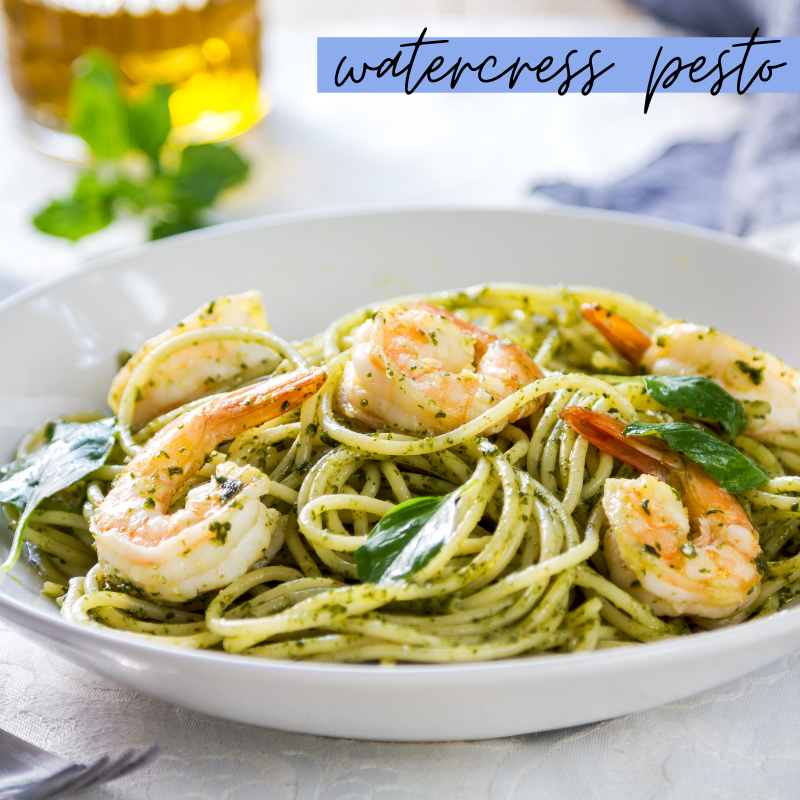 🍵🦐🍃OK, so this has to be one of our favourite go-to meals! It's super quick and so tasty! If you don't like prawns swap them out for chicken or a veggie alternative! Check out the full watercress pesto recipe is on our website .... beautifullybritishmag.co.uk 🍃🦐🍵
