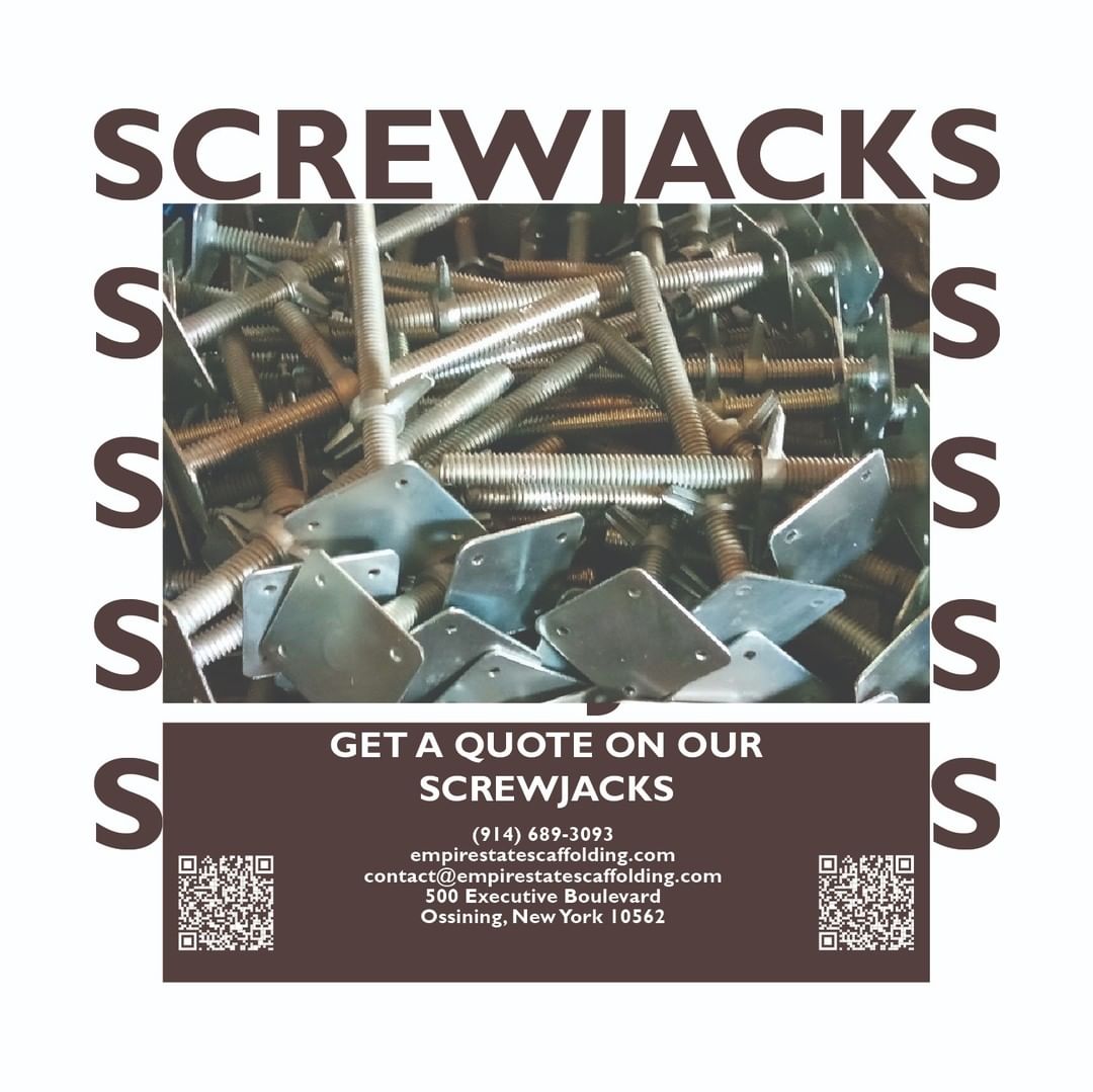 NYEmpireScaff's tweet photo. Our screwjacks are built to last, designed with maximum corrosion resistance. It offers an adjustment range of over 18 in. with standard or arched frames for versatile use. Particularly useful for uneven ground. https://t.co/vtzweDgrgV