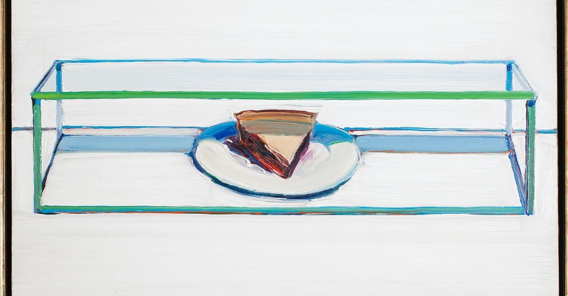 SDMA's tweet photo. It's #March14th & you know what that means.... 😏
It's time for #pie! We're wishing you a #HappyPiDay with #WayneThiebaud's #CagedPie from the #SDMAcollection. 🎉
Celebrate #PiDay with the #Museum by retweeting this prized little #SliceOfPie. We could all use a good #pun!🥧💬🏛️