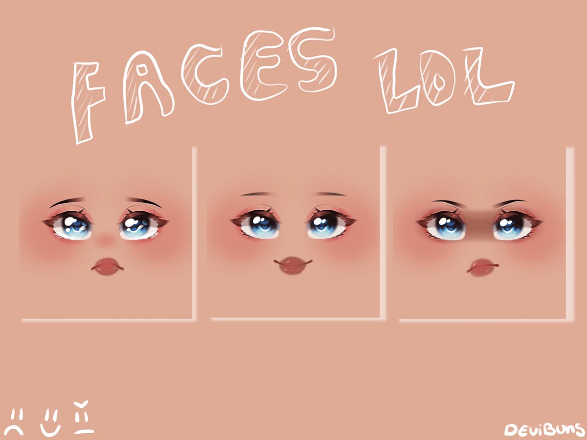 Every custom face set I've ever made (June 2019 - May 2020) : r