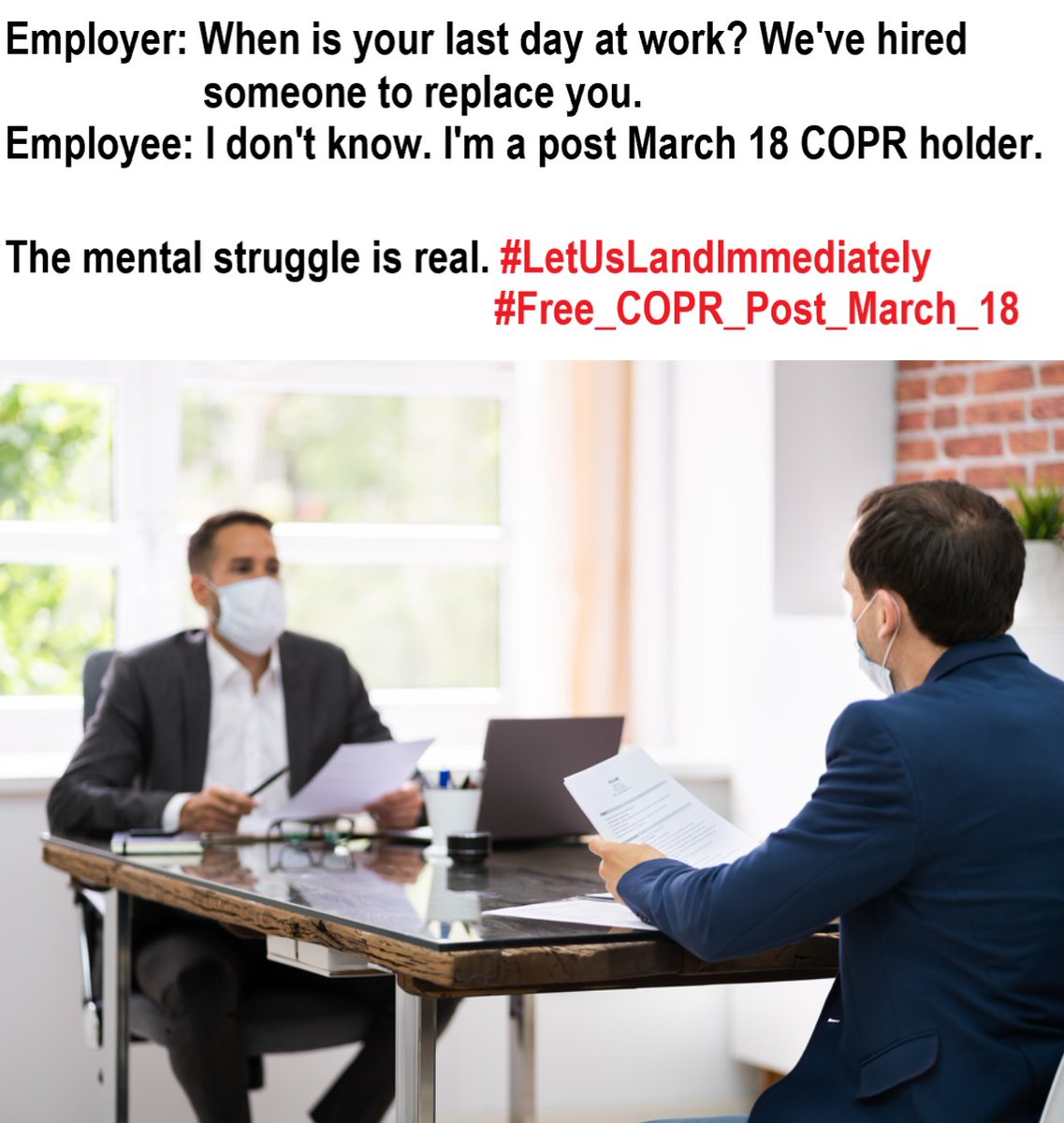 kotob_nour's tweet photo. #LetUsLandImmediately #Free_COPR_Post_March18 #free_copr_after_march18 
@marcomendicino
 
@CitImmCanada
 
@GovCanHealth
 
@18_copr
 
@COPRPOSTMARCH18 @vinothmohanan https://t.co/Dsb51s11jx