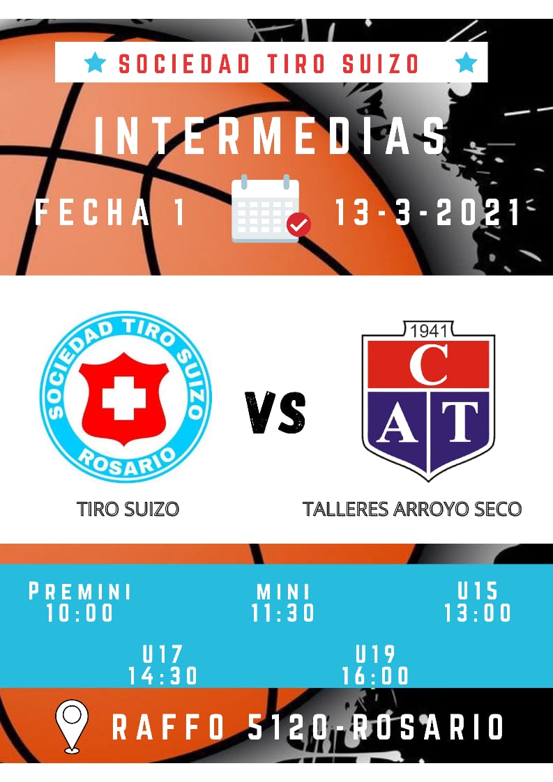 Este sábado vuelve la acción al Gigante del Sur con la tira de intermedias a partir de las 10Hs. Recibiremos al club Talleres de Arroyo Seco