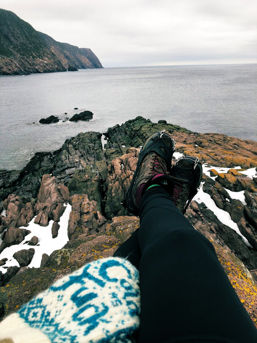 dawn_kimmy_nl's tweet photo. Nice day on the @EastCoastTrail but the trails on both side of the Ocean Science Building are hard to hike because the snows soft #getoutsude #newfoundland #ShareYourWeather #NLwx #windyday ๐จ๐จ๐จ https://t.co/hgUPEFGDSF