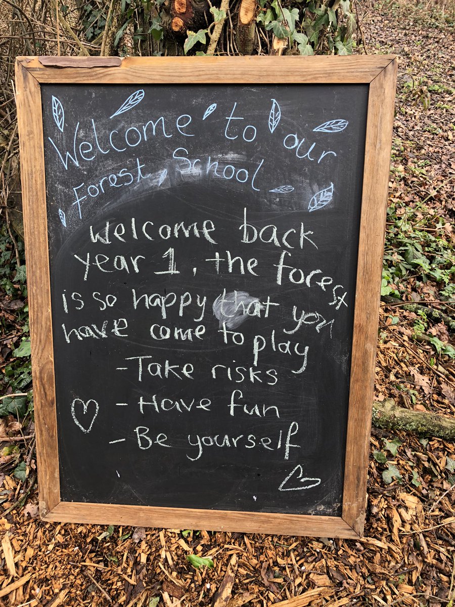 This made us happy today! #backtonormal #forestschools #wellbeing #happy